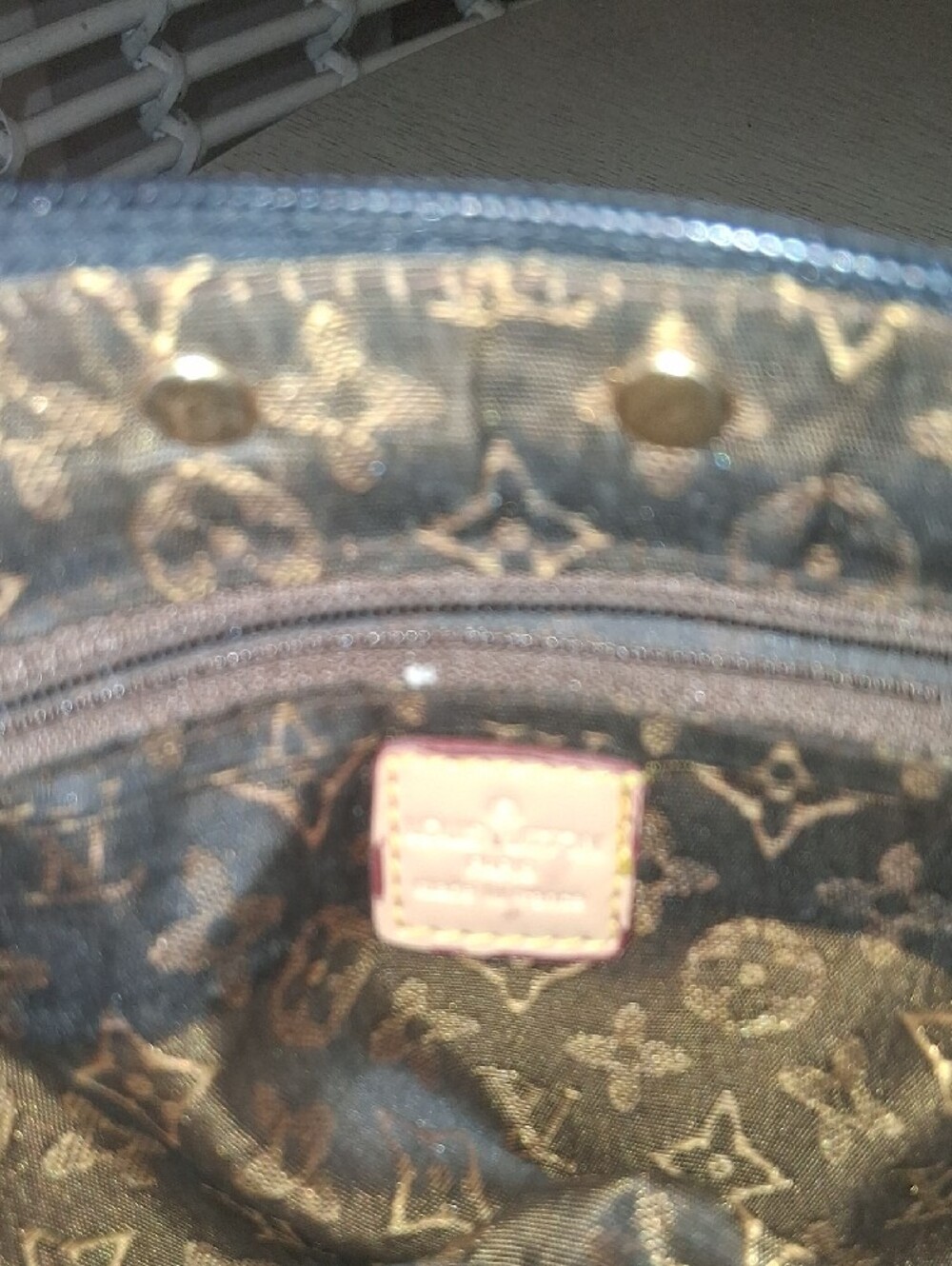 Black Multicolor Monogram Mini Bag with Gold Chain. Last Markdown. Firm Price - Picture 11 of 15